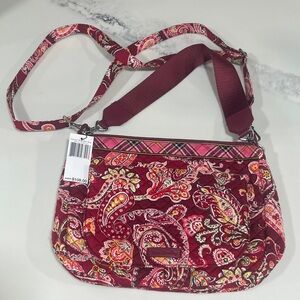 Vera Bradley Paisley Crossbody Bag - Red and Pink